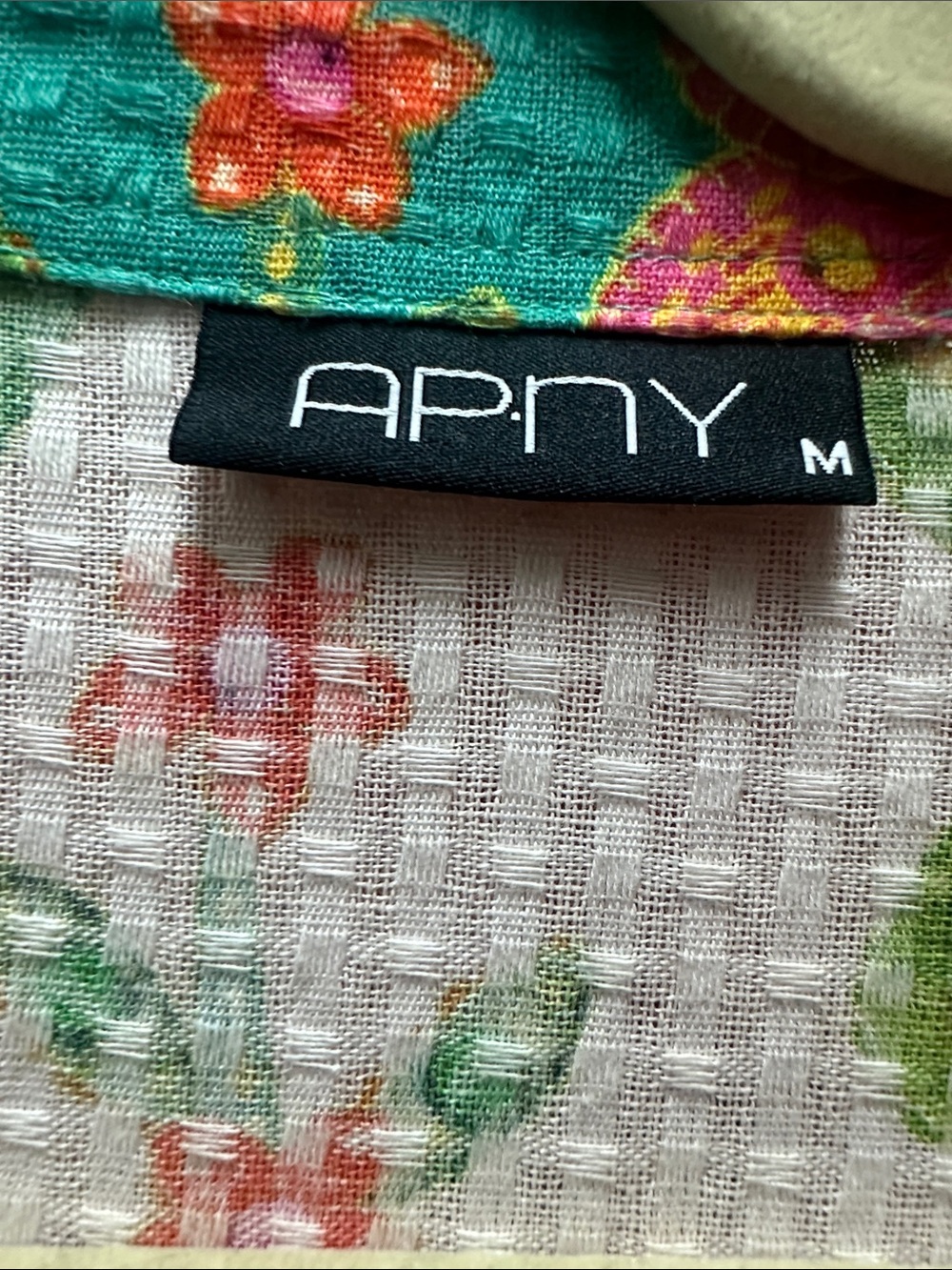 APNY Women’s Floral Green Summer Dress size medium - Picture 2 of 3